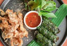 Đùi ếch nướng lá lốt