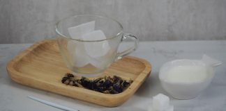 CÔNG THỨC LÀM SỮA TƯƠI HOA ĐẬU BIẾC THƠM NGON BẮT MẮT Nguyen lieu lam sua tuoi hoa dau biec