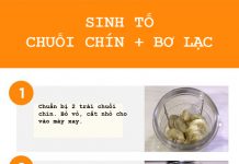 Công thức sinh tố chuối giúp giảm cân, đẹp dáng