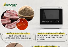 CHẢ LỤA BẰNG LÒ CHIÊN HƠI NƯỚC DREAMER DKA-SAF118W