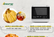 CHUỐI TẨM MẬT ONG SẤY DẺO BẰNG LÒ CHIÊN HƠI NƯỚC DKA-SAF118W