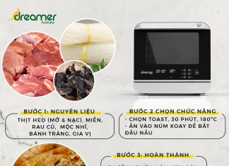 NEM RÁN BẰNG LÒ CHIÊN HƠI NƯỚC DREAMER DKA-SAF118W