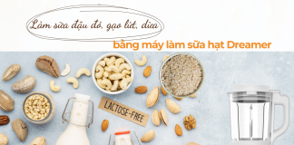 Làm sữa đậu đỏ, gạo lứt, dừa với máy làm sữa hạt Dreamer DKA-MCB117 máy làm sữa hạt