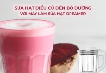 Sữa hạt điều củ dền bổ dưỡng với máy làm sữa hạt Dreamer DKA-MCB117
