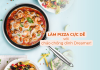 Làm bánh pizza bằng chảo chống dính vân tổ ong kép Dreamer làm bánh pizza bằng chảo